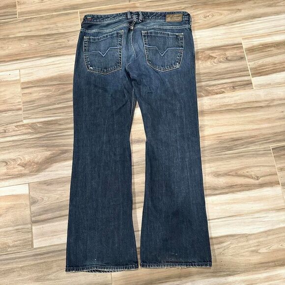 Vintage Selvedge Washed Diesel 0071s Bootcut denim Jeans made in italy zathan - Picture 1 of 7
